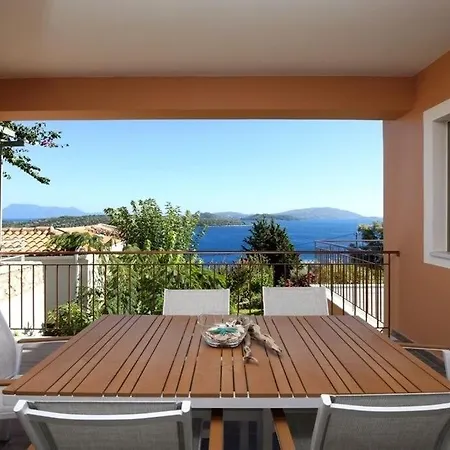 Melias, Luxurious With Superb View Of The Islands, 400 M From The Sea Villa